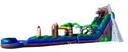 jurassic20rush20inflatable20water20slide20rental20tulsa20ok 1 24ft Jurassic Rush Water Slide w/ Slip n Slide